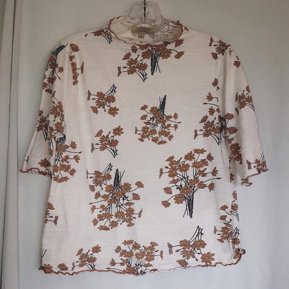 Polagram by Wellmade, Inc . flowered tee